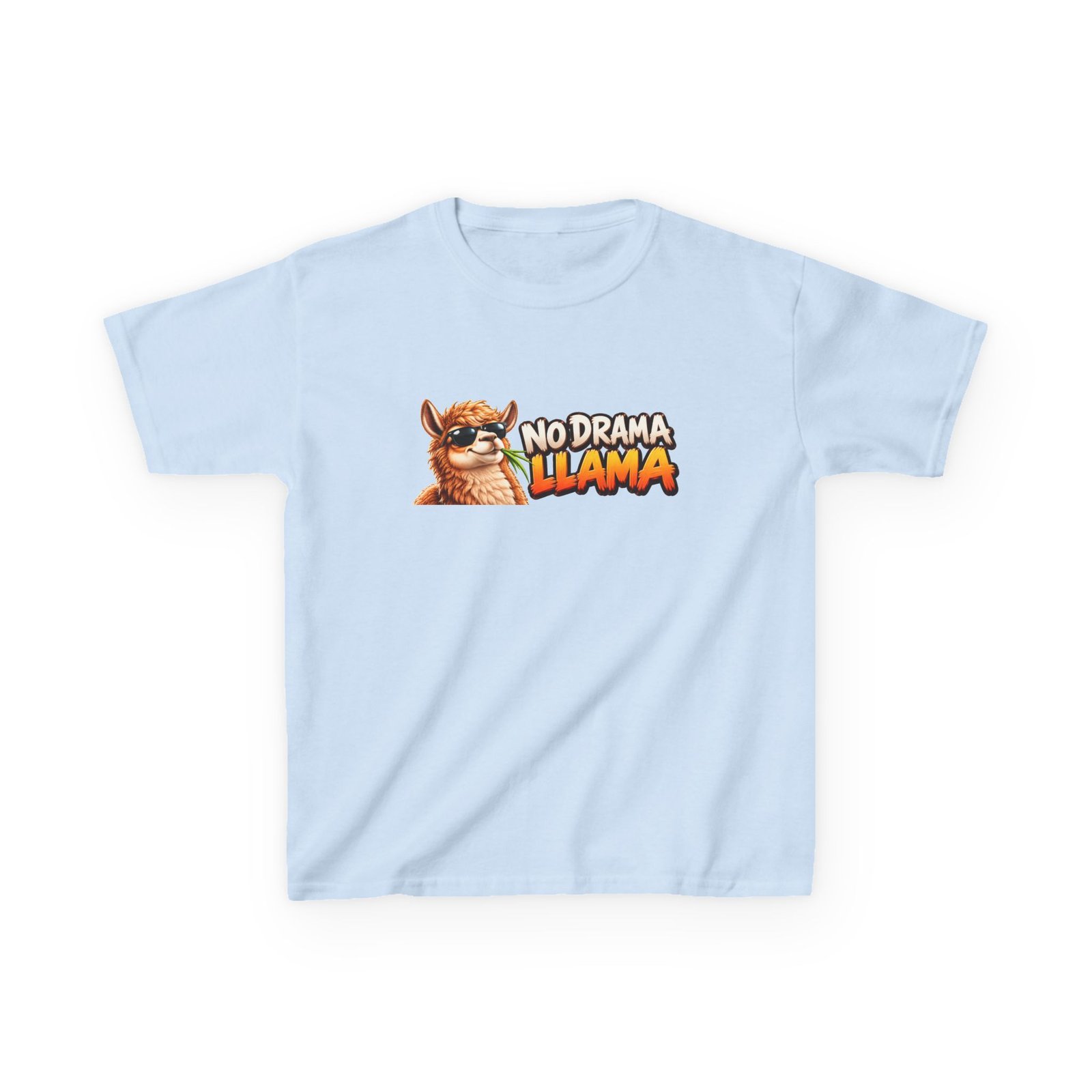 Kids No Drama Llama T-Shirt, Funny Llama Shirt, Kids Llama Tee, Llama Lover Gift, Cool Llama Kids Top - Image 3