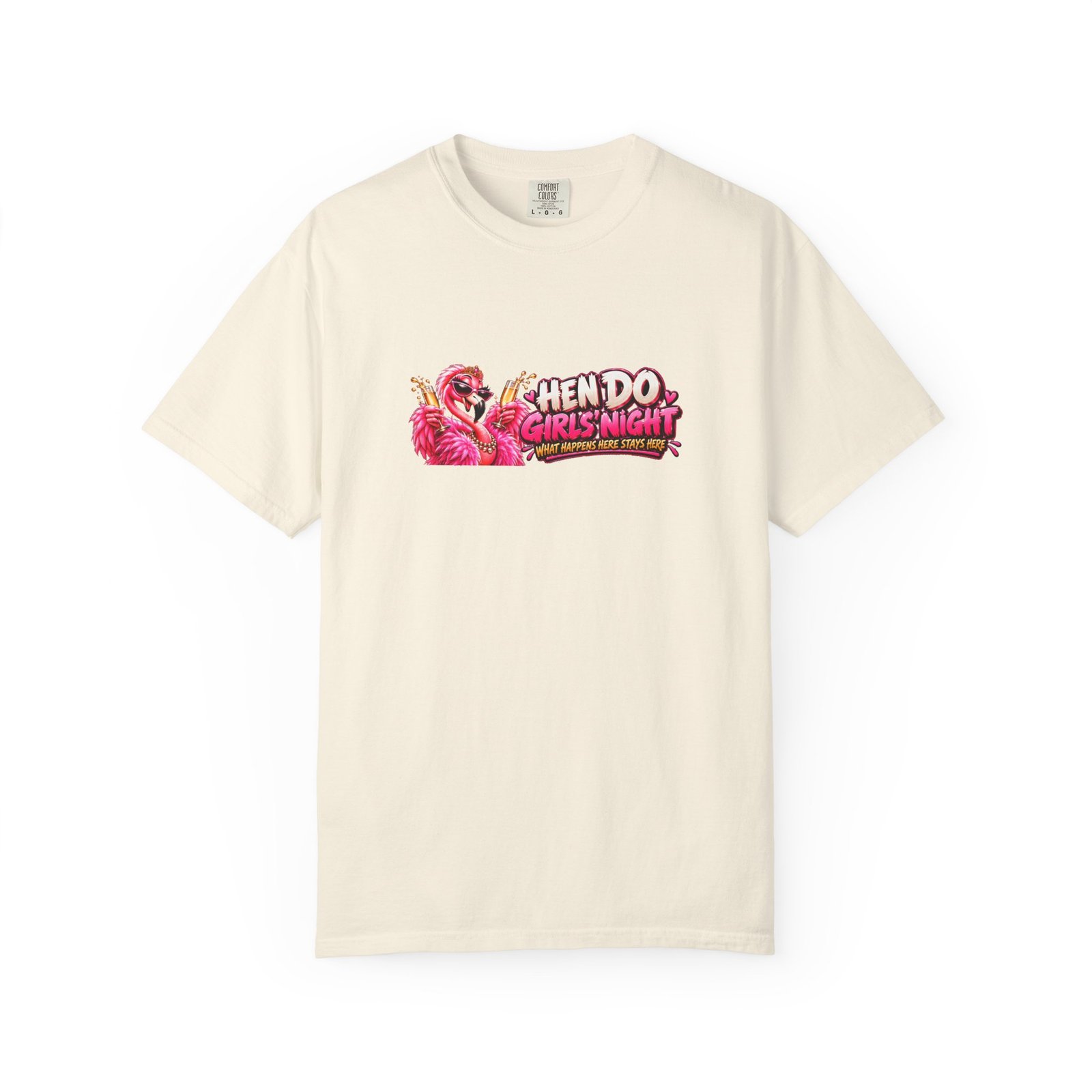 Hen Do T-Shirt, Hen Party Shirt, Girls Night Tee, What Happens Here Stays Here, Bride Squad Top, Flamingo Hen Party Gift - Image 5