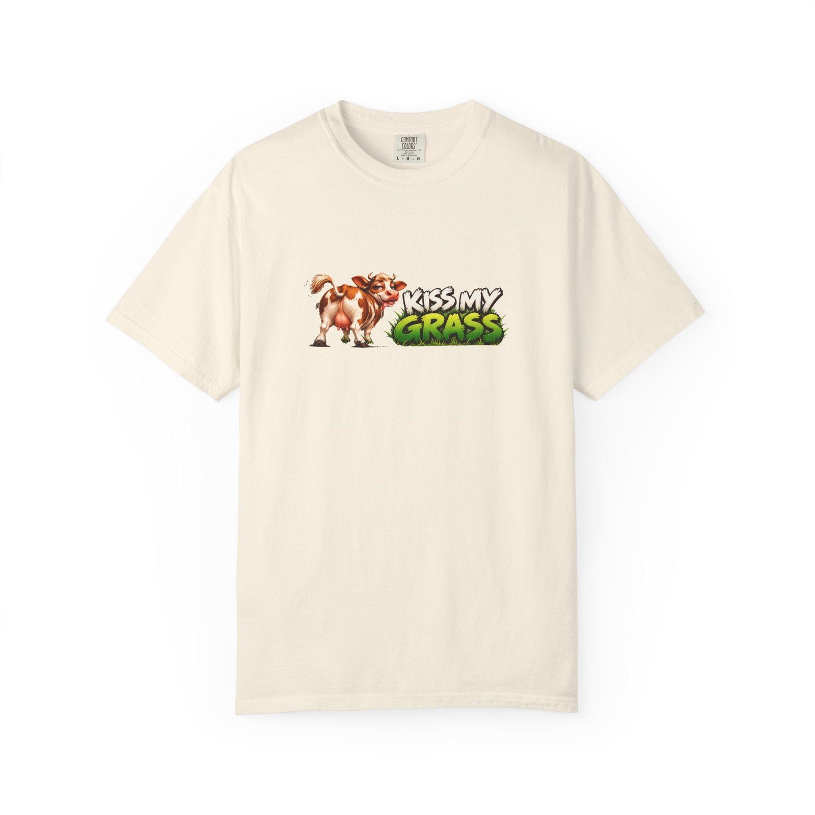 Kiss My Grass T-Shirt, Funny Cow Shirt, Cheeky Cow Tee, Cow Lover Gift, Farm Animal Shirt - Image 5