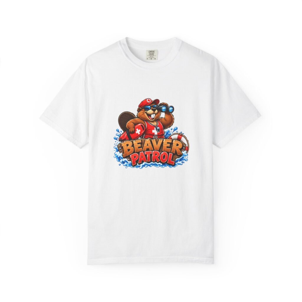 Beaver Patrol T-Shirt, Funny Rude Lifeguard Beaver Shirt, Cheeky Adult Humour Tee, Stag Do Shirt, Gag Gift For Him