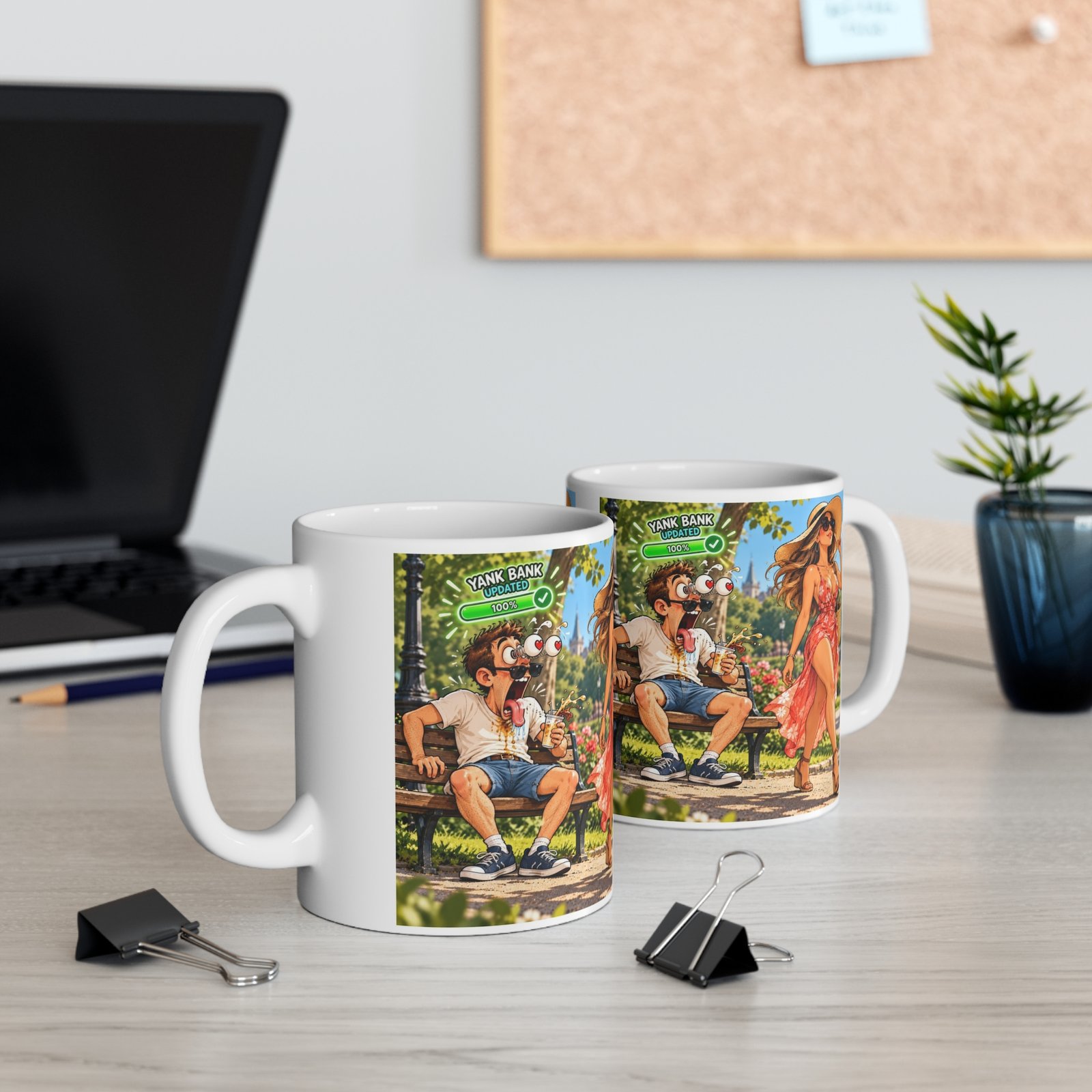 Yank Bank Updated Mug, Funny Rude Park Coffee Mug, Cheeky Adult Humour Gift, Gag Gift For Him 11oz - Image 5