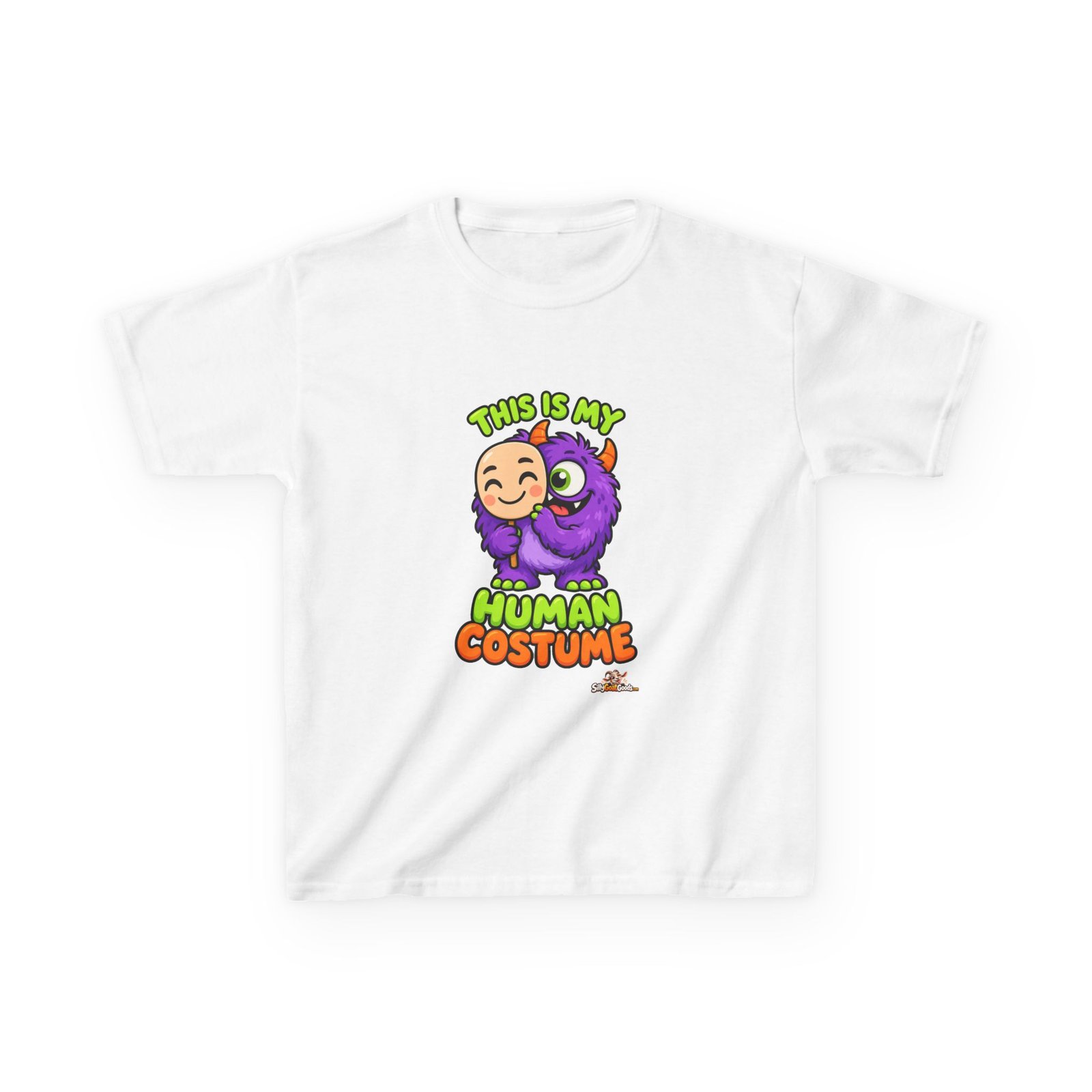 This Is My Human Costume Kids Halloween T-Shirt, Cute Monster Kids Tee, Easy Halloween Costume Top for Boys and Girls