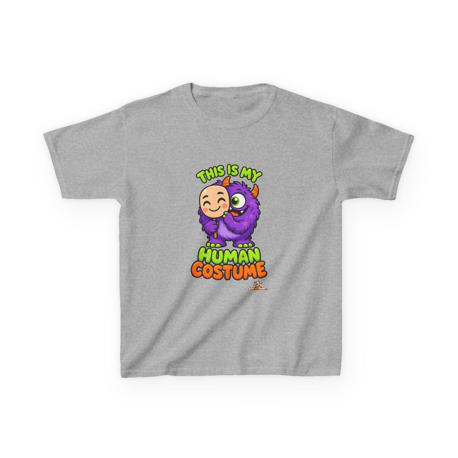 This Is My Human Costume Kids Halloween T-Shirt, Cute Monster Kids Tee, Easy Halloween Costume Top for Boys and Girls - Image 2
