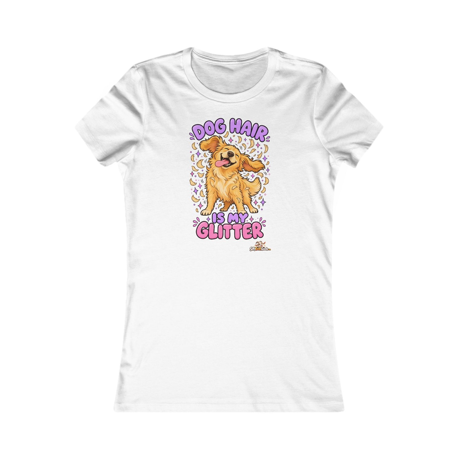 Dog Hair Is My Glitter Funny Dog Mum T-Shirt, Womens Dog Lover Tee, Gift for Dog Owner, Birthday Gift for Her
