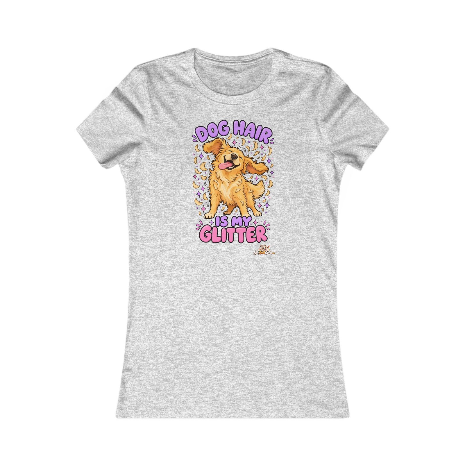 Dog Hair Is My Glitter Funny Dog Mum T-Shirt, Womens Dog Lover Tee, Gift for Dog Owner, Birthday Gift for Her - Image 4