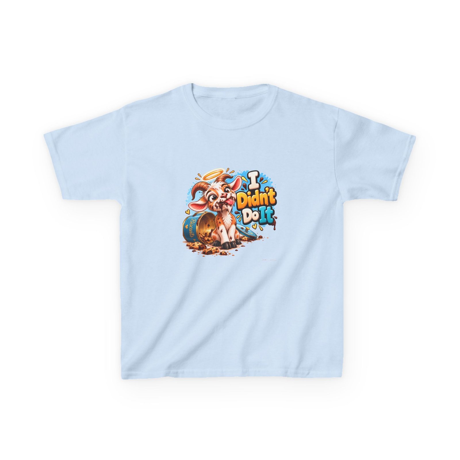 I Didn't Do It Kids T-Shirt, Funny Goat Kids Tee, Cheeky Children's Shirt, Kids Birthday Gift, Girls Boys Funny Tee - Image 3