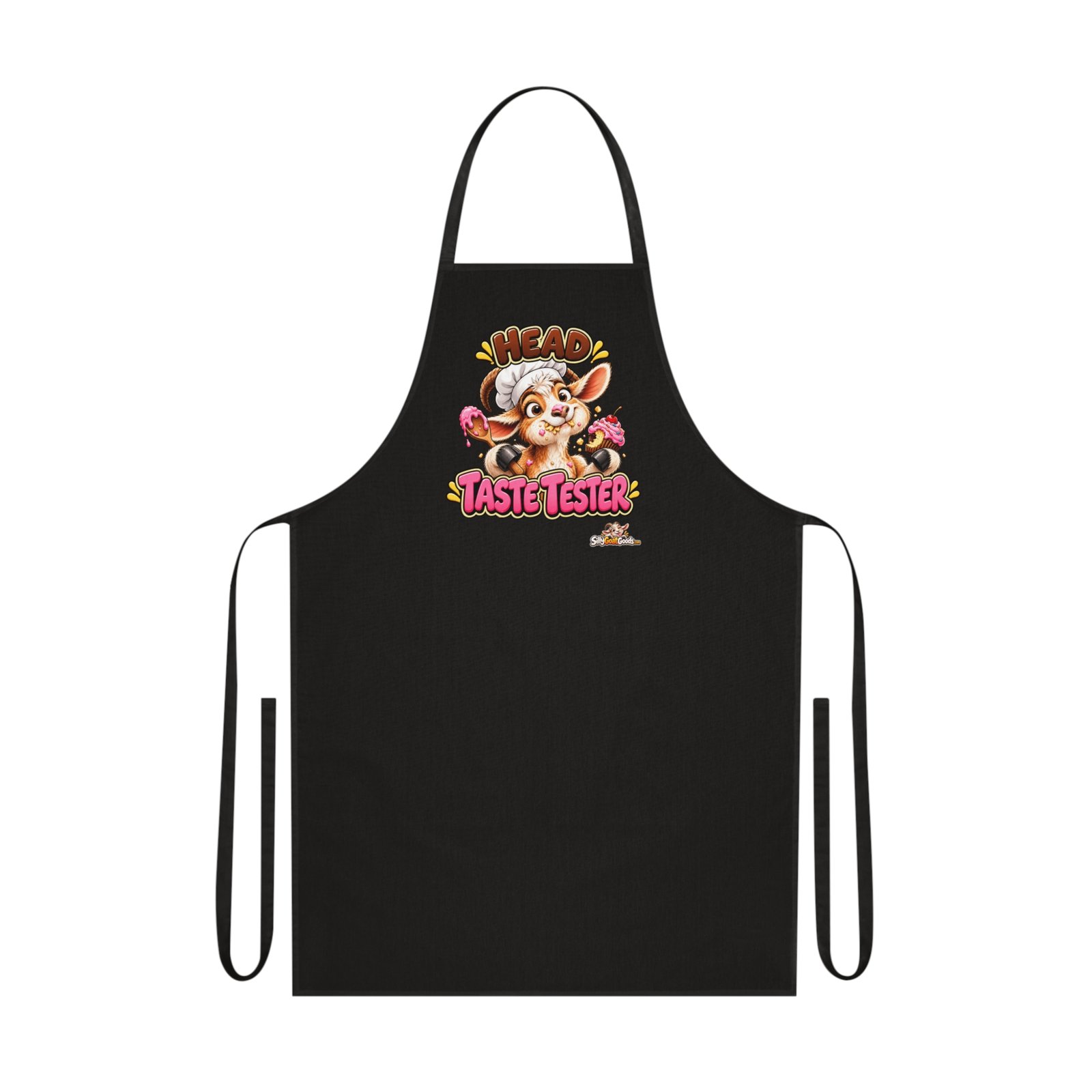 Head Taste Tester Funny Goat Apron, Baking Apron Gift, Goat Lover Gift, Kitchen Apron for Men or Women, Cake Lover Gift - Image 2