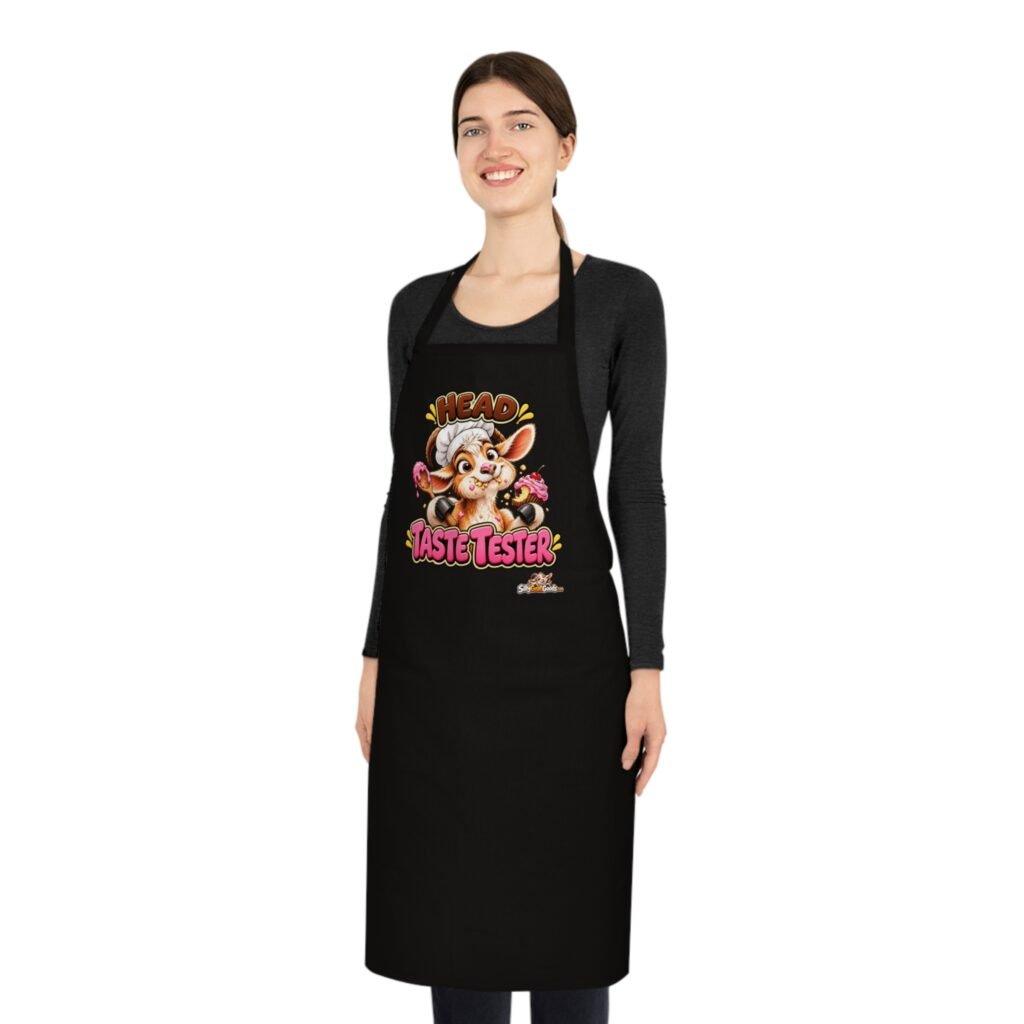 Head Taste Tester Funny Goat Apron, Baking Apron Gift, Goat Lover Gift, Kitchen Apron for Men or Women, Cake Lover Gift