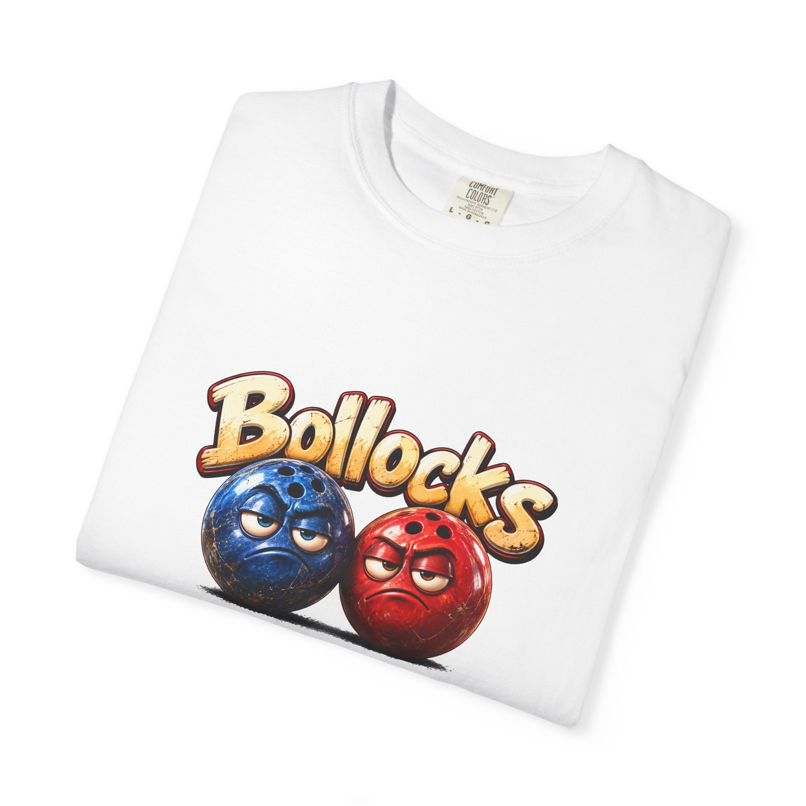 Funny British Slang T-Shirt, Grumpy Bowling Balls Tee, Cheeky Rude Humour Shirt, Bowling Gift, Adult Joke Shirt, Gift for Him - Image 3