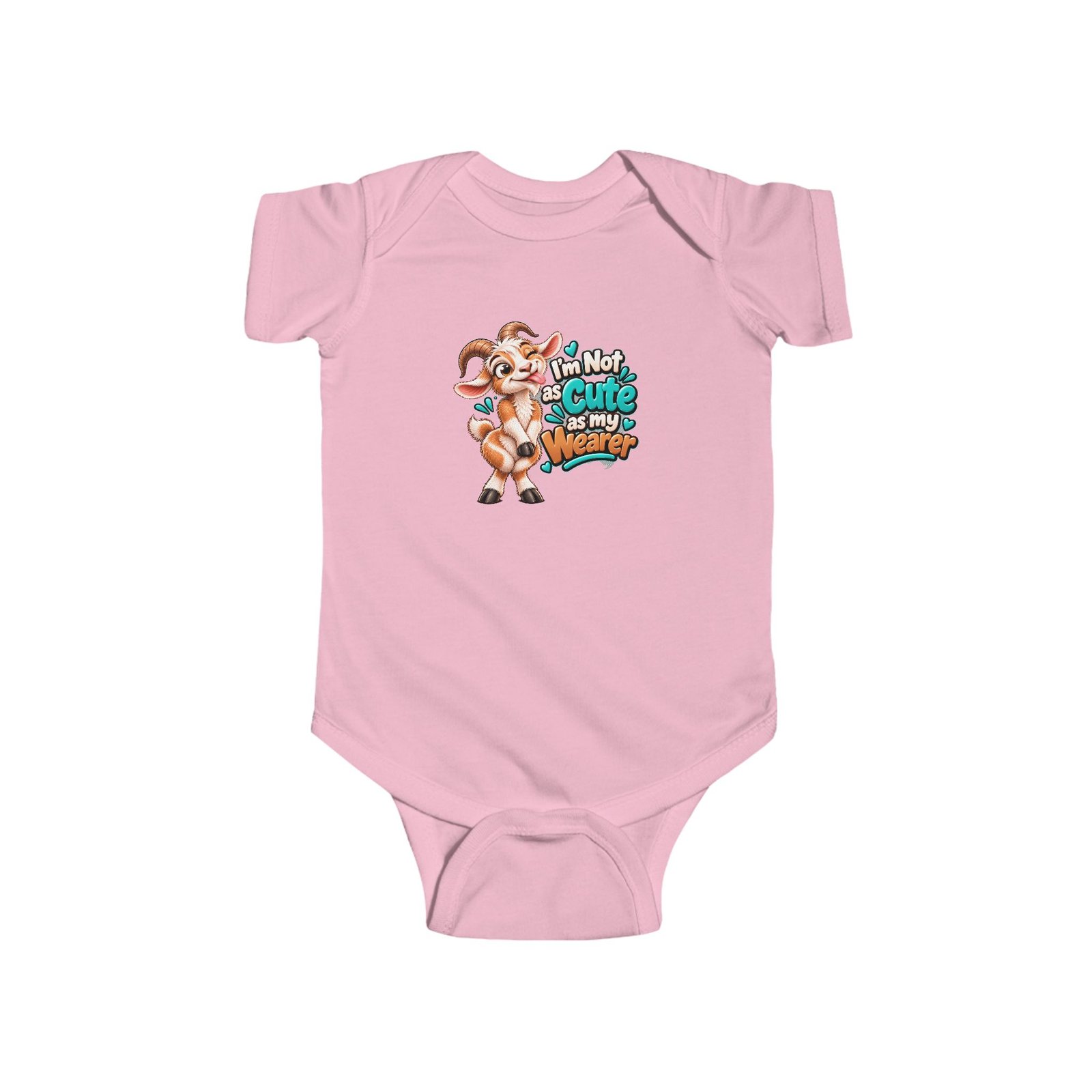Not as Cute as My Wearer Baby Bodysuit, Funny Goat Baby Vest, Cute Baby Grow, Baby Shower Gift, New Baby Gift, Funny Babywear - Image 5