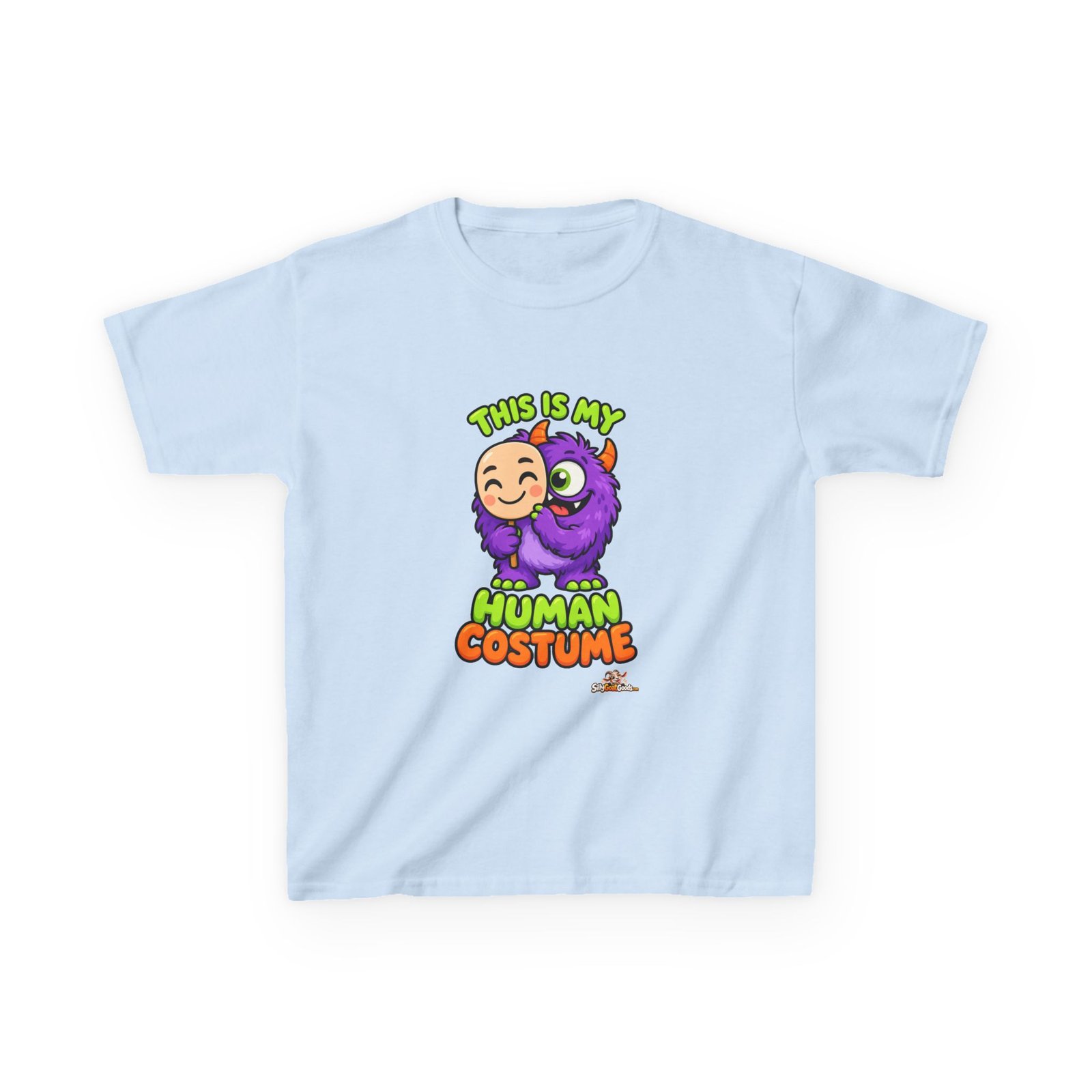 This Is My Human Costume Kids Halloween T-Shirt, Cute Monster Kids Tee, Easy Halloween Costume Top for Boys and Girls - Image 3