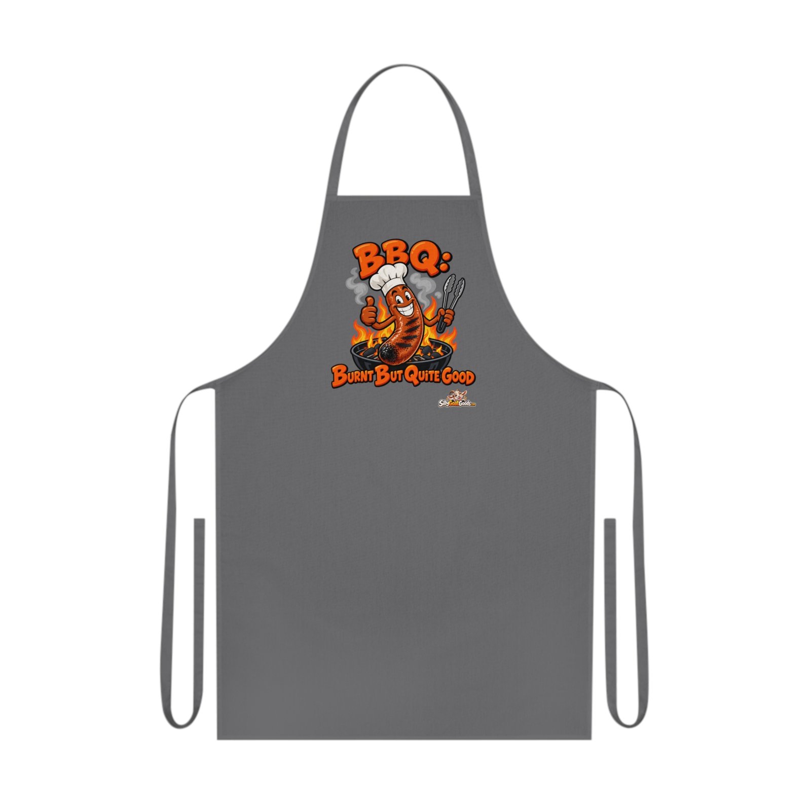 BBQ Burnt But Quite Good Funny Apron, BBQ Gift for Dad, Barbecue Apron for Men, Grill Master Fathers Day Gift, Kitchen Humour - Image 4