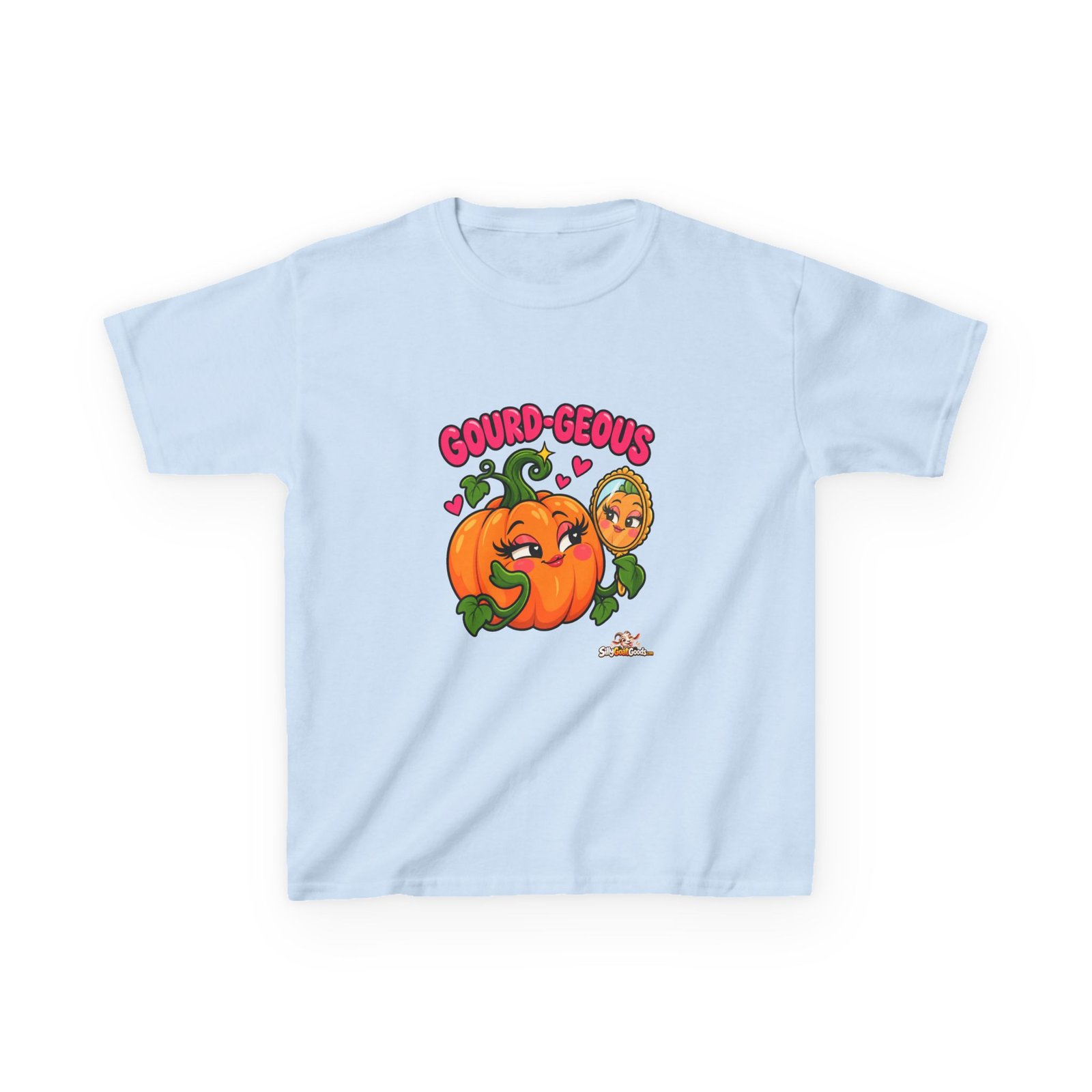 Gourd-geous Kids Halloween T-Shirt, Cute Pumpkin Kids Tee, Autumn Pumpkin Pun Top, Childrens Halloween Outfit - Image 3