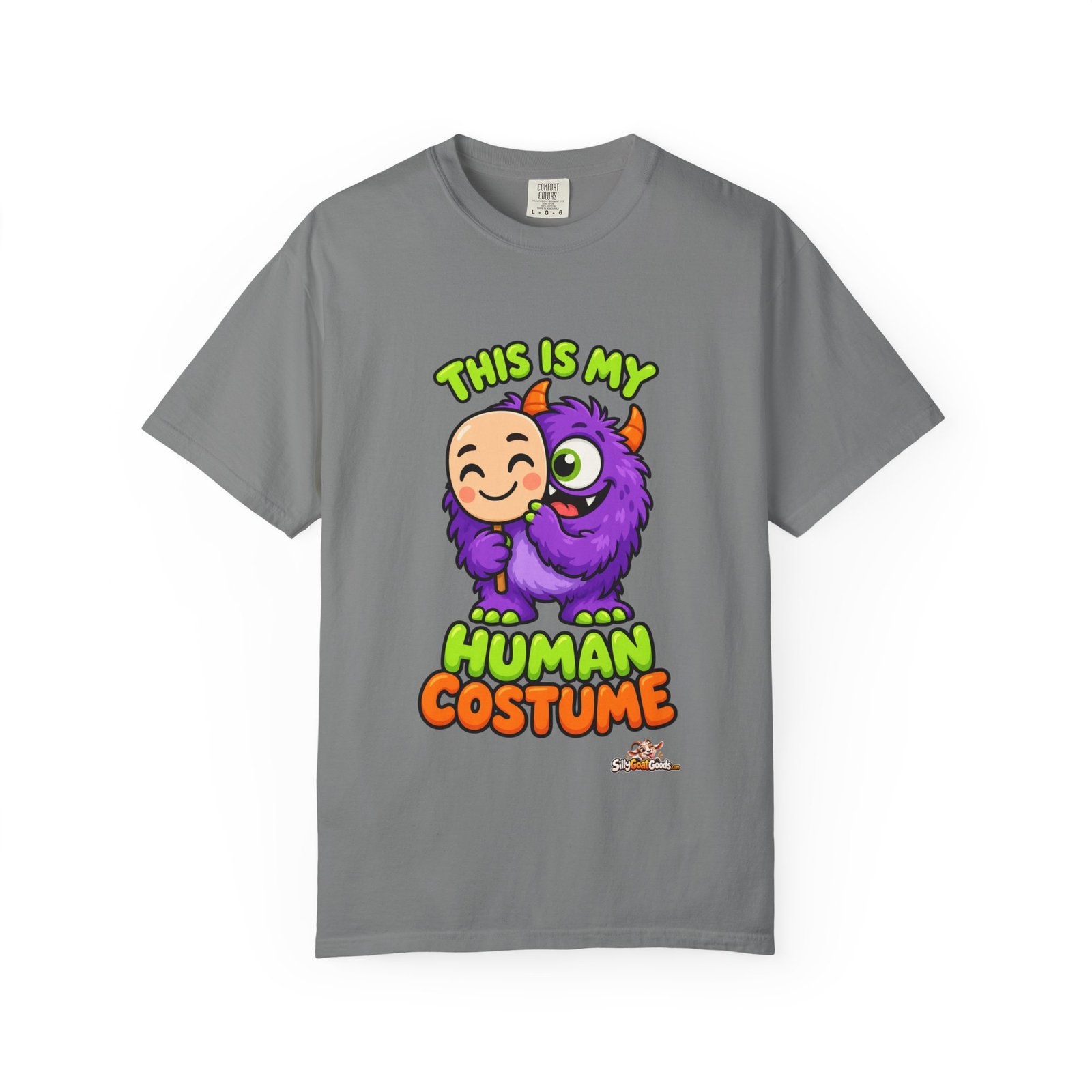 This Is My Human Costume Funny Halloween T-Shirt, Lazy Halloween Costume Tee, Cute Monster Shirt, Comfort Colors Gift - Image 6