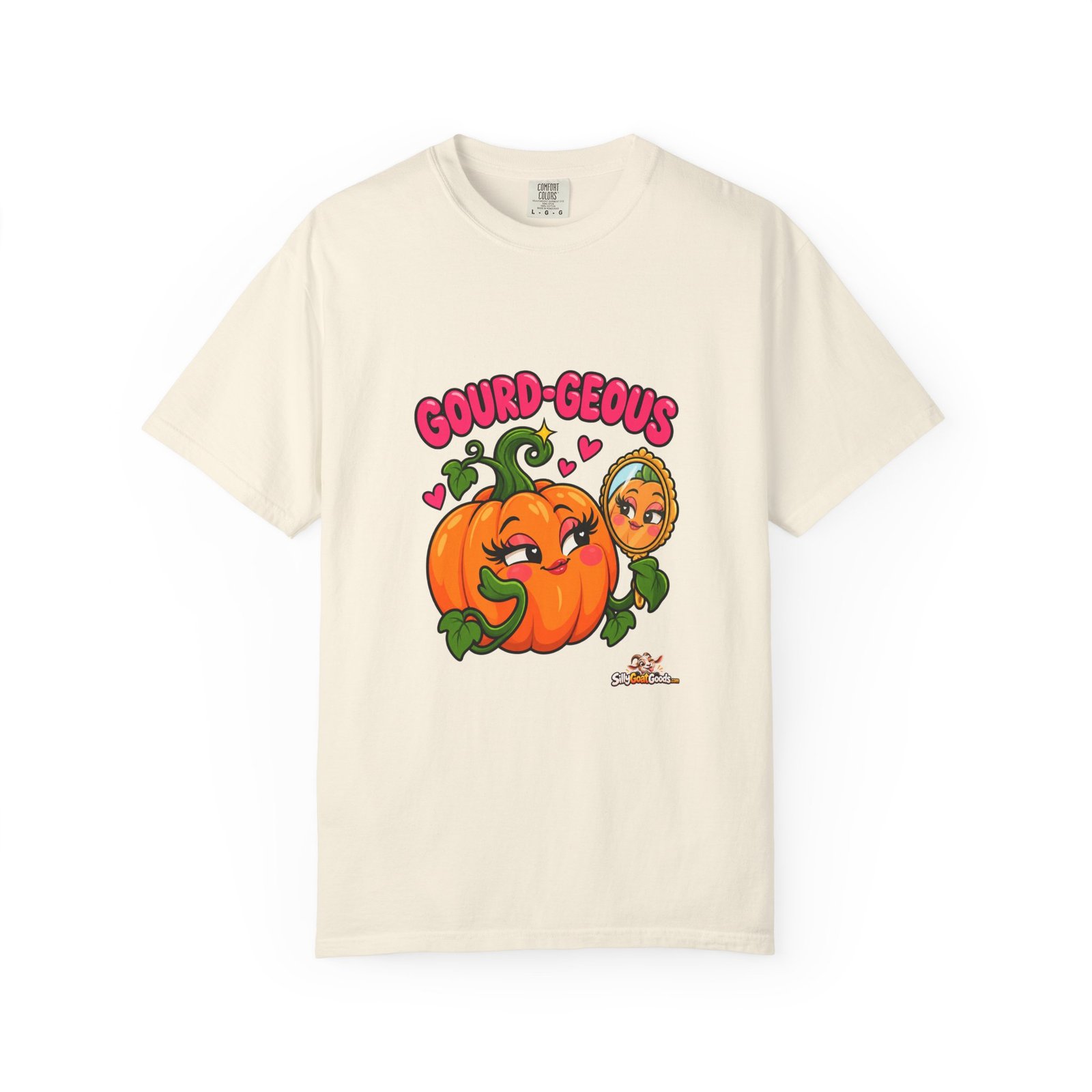 Gourd-geous Funny Pumpkin Halloween T-Shirt, Cute Pumpkin Pun Tee, Autumn Shirt, Comfort Colors Halloween Gift for Her - Image 5
