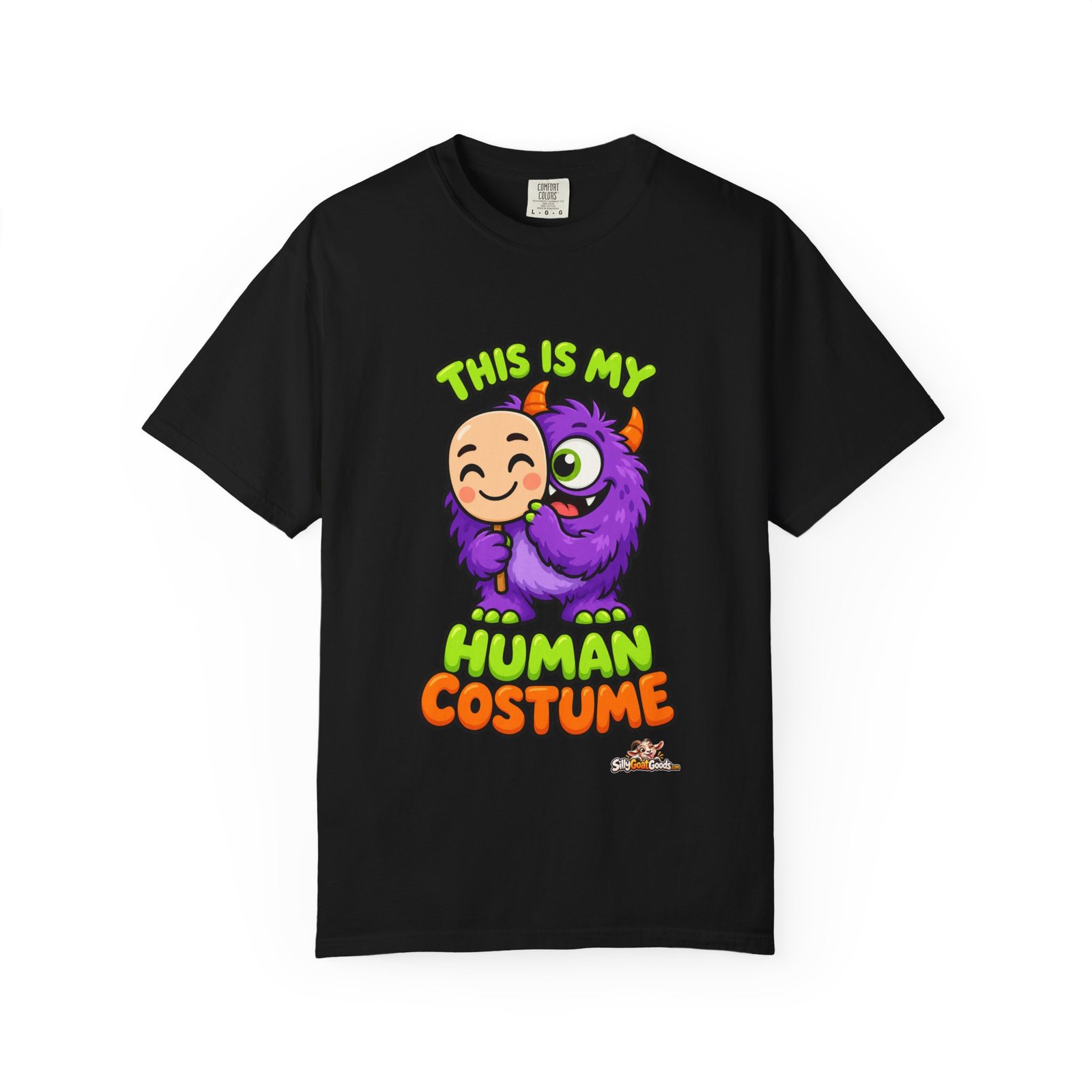 This Is My Human Costume Funny Halloween T-Shirt, Lazy Halloween Costume Tee, Cute Monster Shirt, Comfort Colors Gift - Image 7