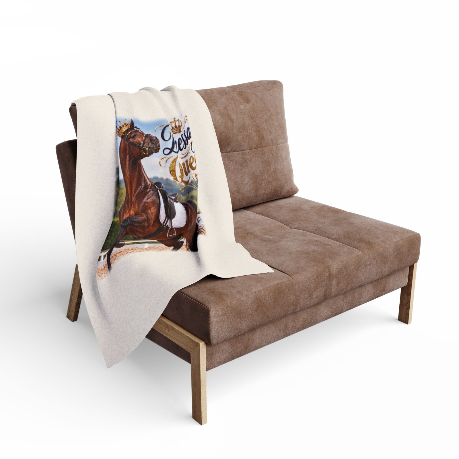 Dressage Queen Blanket, Horse Lover Gift, Fleece Throw Blanket, Equestrian Gift, Pony Mum Gift, Cosy Horse Throw - Image 4
