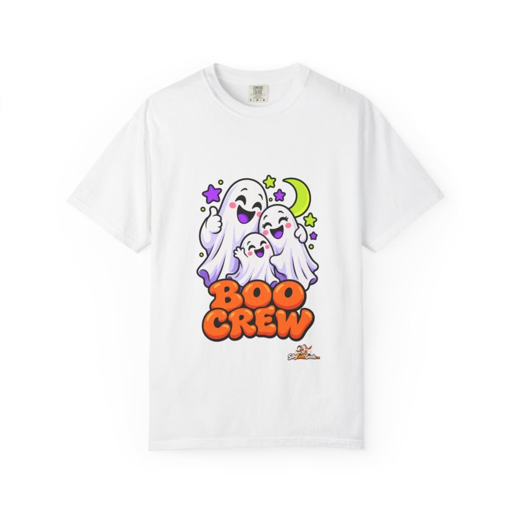 Boo Crew Halloween T-Shirt, Family Matching Halloween Tee, Cute Ghost Shirt, Comfort Colors Halloween Top for Him or Her