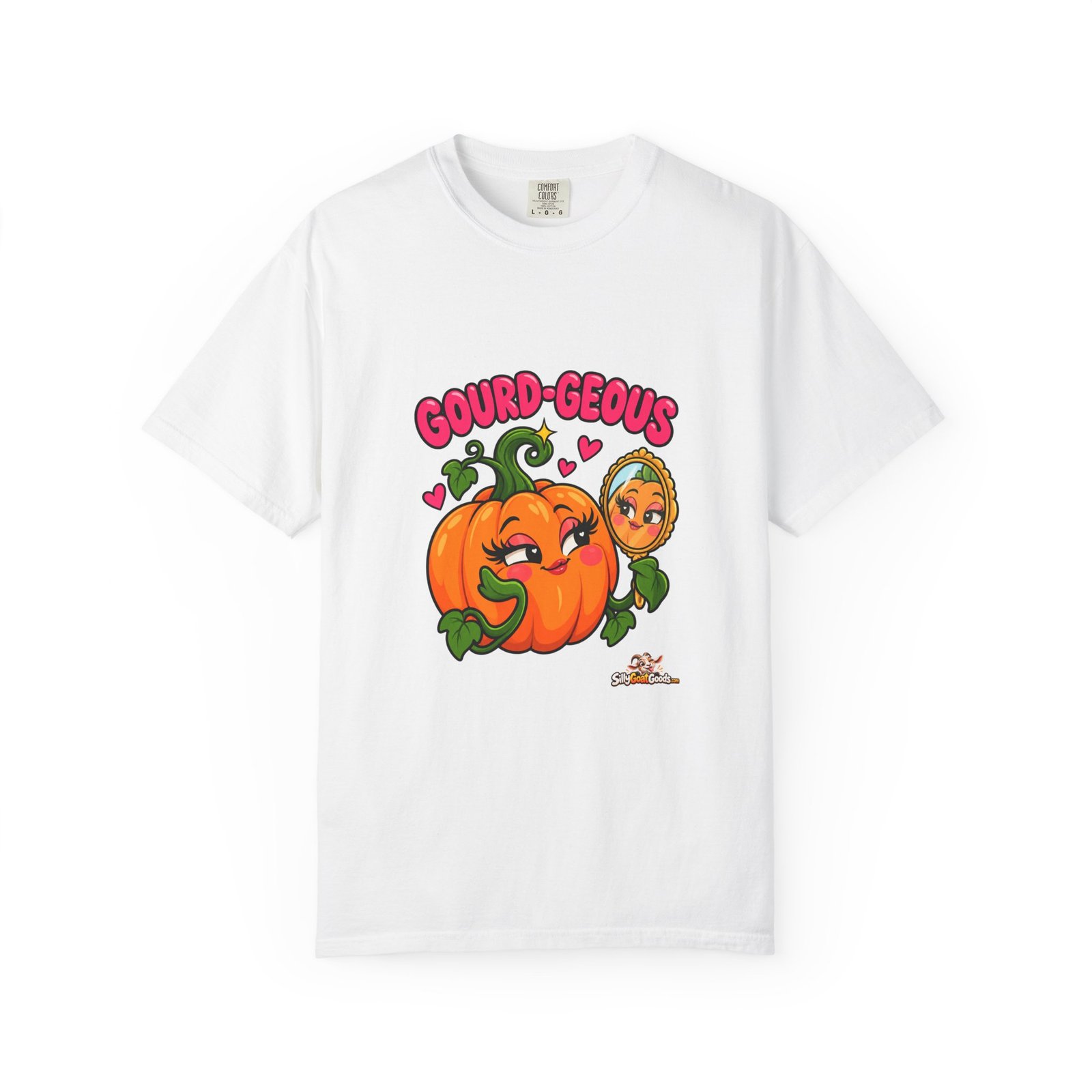 Gourd-geous Funny Pumpkin Halloween T-Shirt, Cute Pumpkin Pun Tee, Autumn Shirt, Comfort Colors Halloween Gift for Her