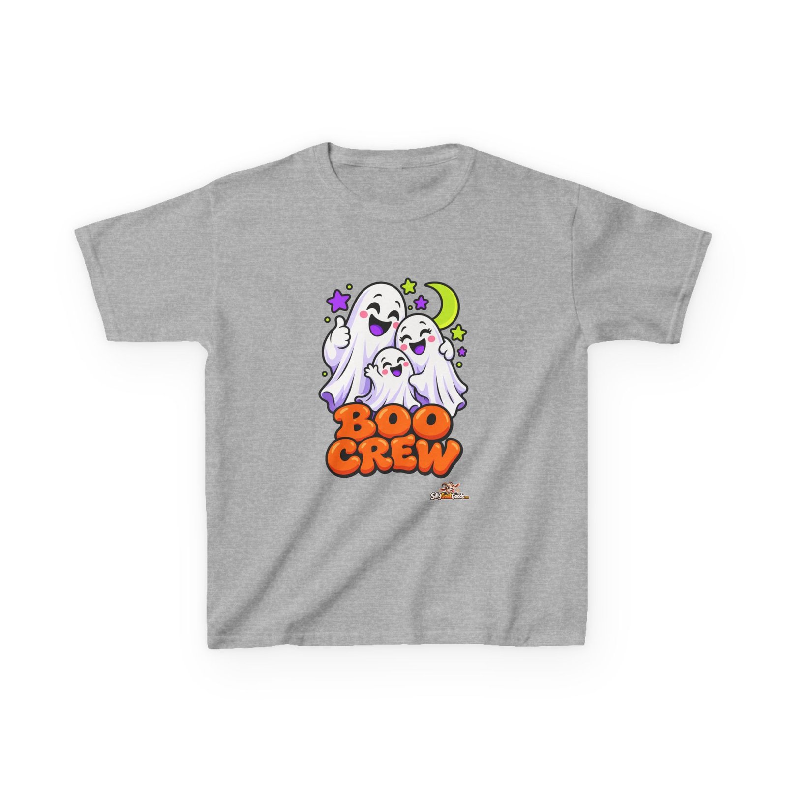 Boo Crew Kids Halloween T-Shirt, Cute Ghost Kids Tee, Family Matching Halloween Top, Childrens Trick or Treat Outfit - Image 2