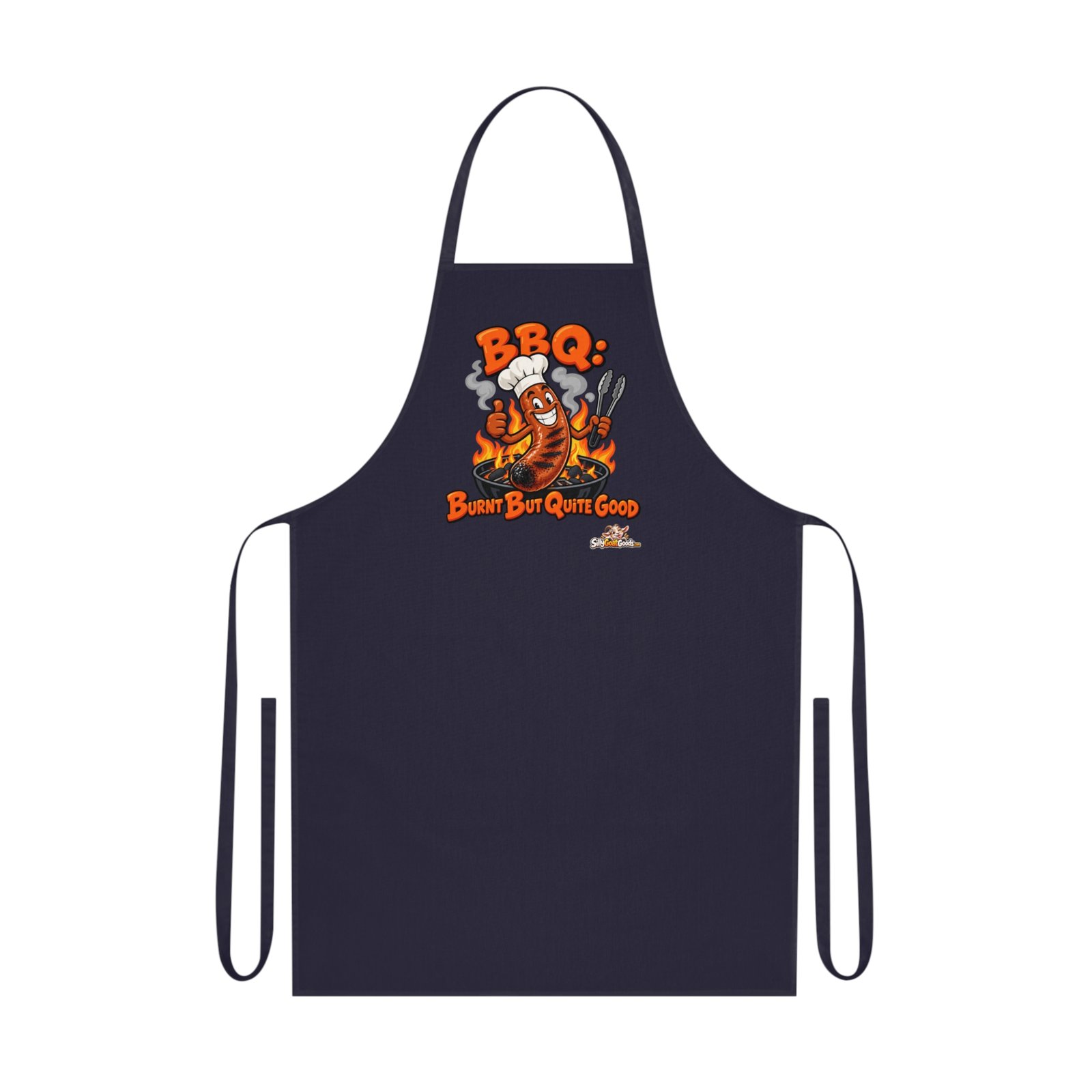 BBQ Burnt But Quite Good Funny Apron, BBQ Gift for Dad, Barbecue Apron for Men, Grill Master Fathers Day Gift, Kitchen Humour - Image 6