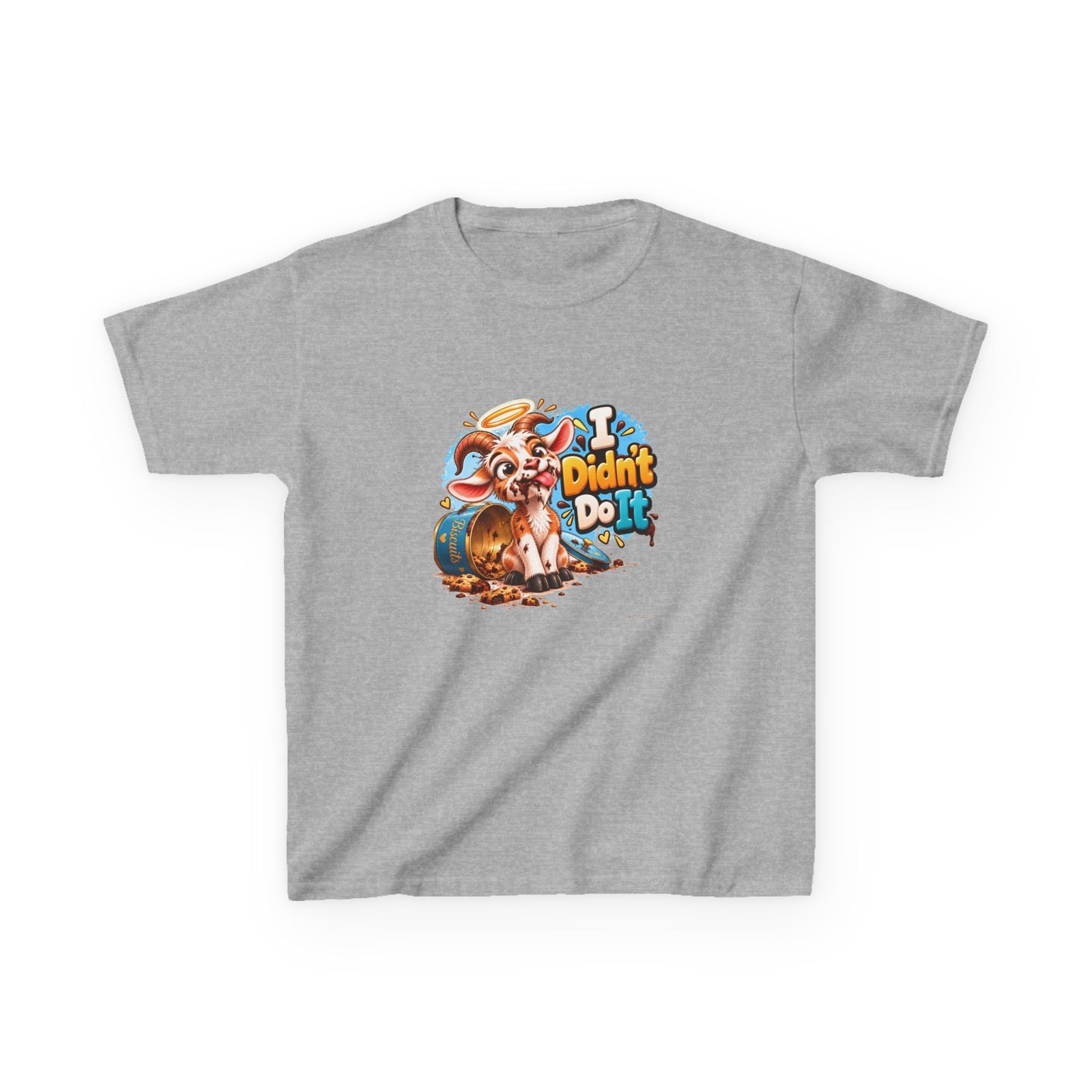 I Didn't Do It Kids T-Shirt, Funny Goat Kids Tee, Cheeky Children's Shirt, Kids Birthday Gift, Girls Boys Funny Tee - Image 2