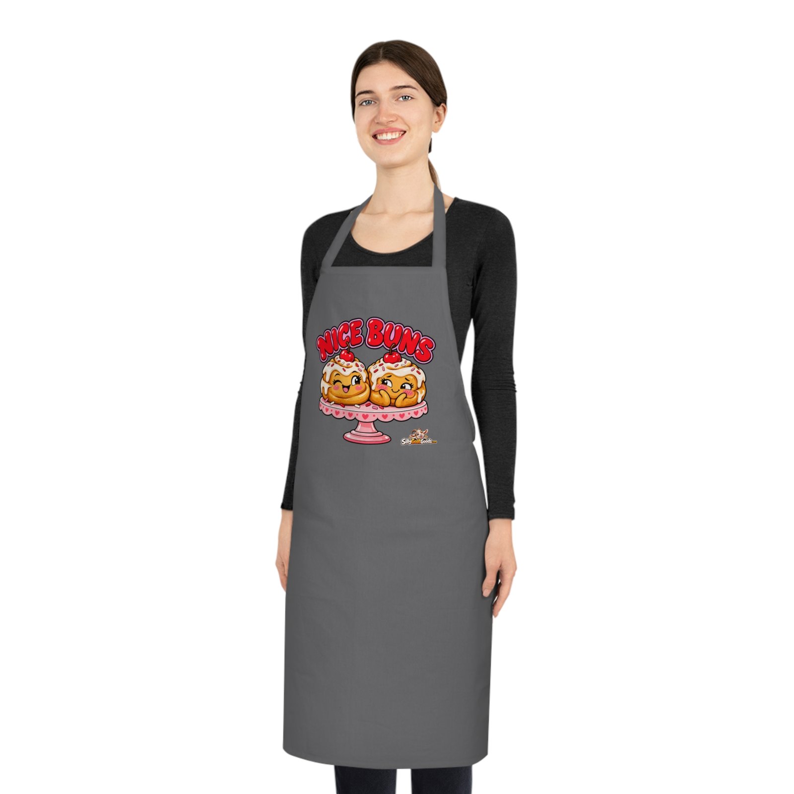 Nice Buns Funny Baking Apron, Cheeky Gift for Baker, Pun Kitchen Apron for Women or Men, Birthday Gift for Her or Him - Image 3