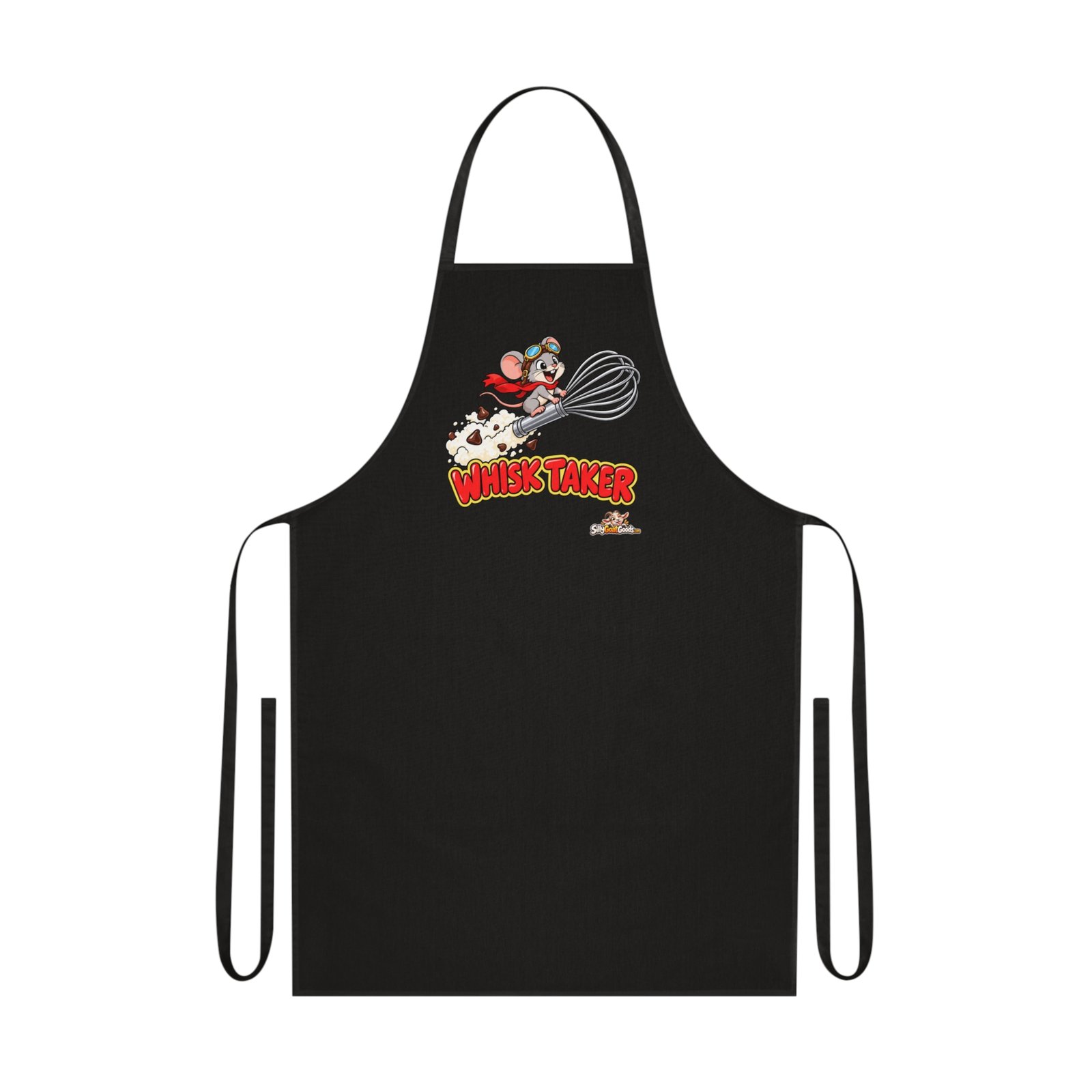 Whisk Taker Funny Baking Apron, Gift for Baker, Pun Apron for Women or Men, Cake Lover Gift, Cute Mouse Kitchen Apron - Image 2
