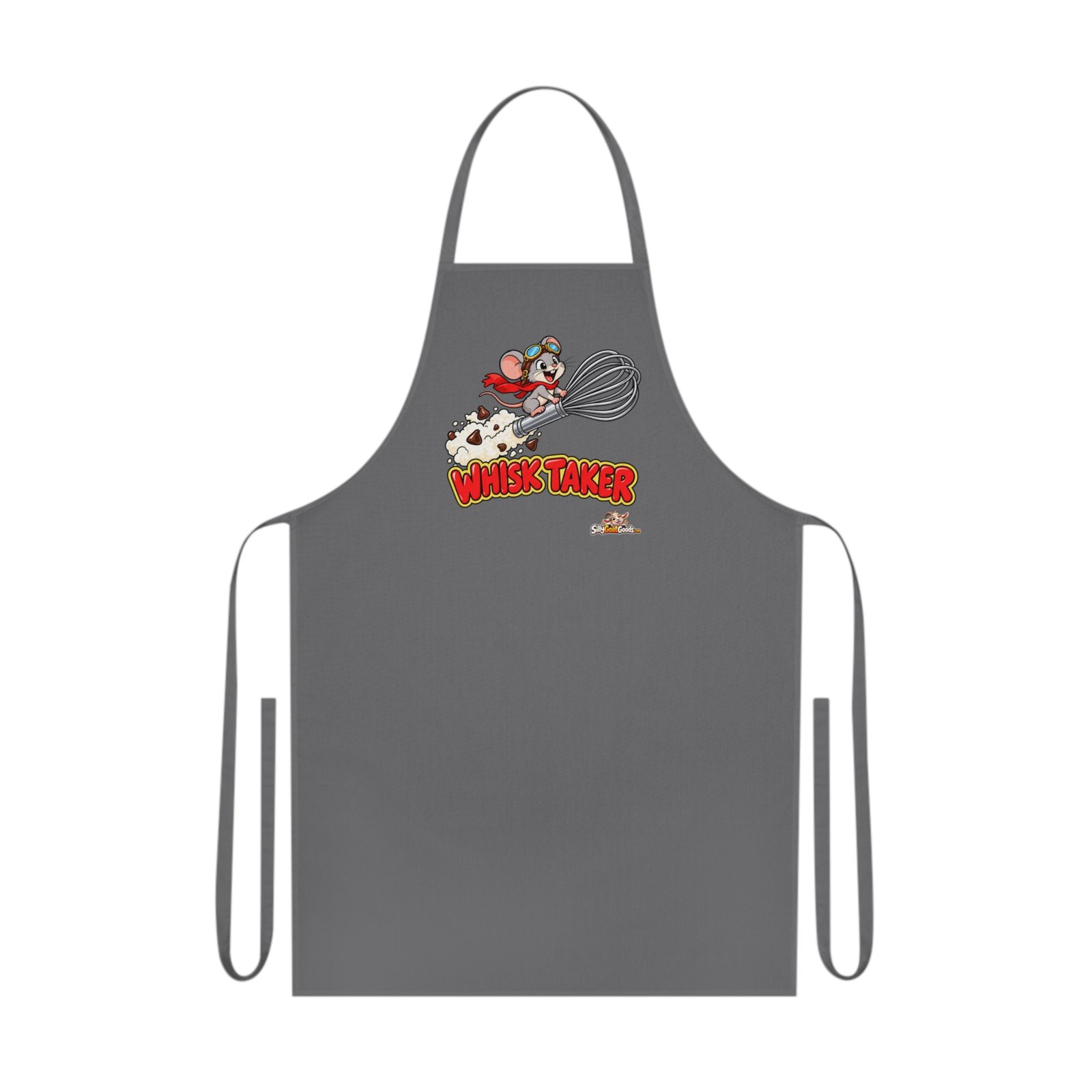 Whisk Taker Funny Baking Apron, Gift for Baker, Pun Apron for Women or Men, Cake Lover Gift, Cute Mouse Kitchen Apron - Image 4