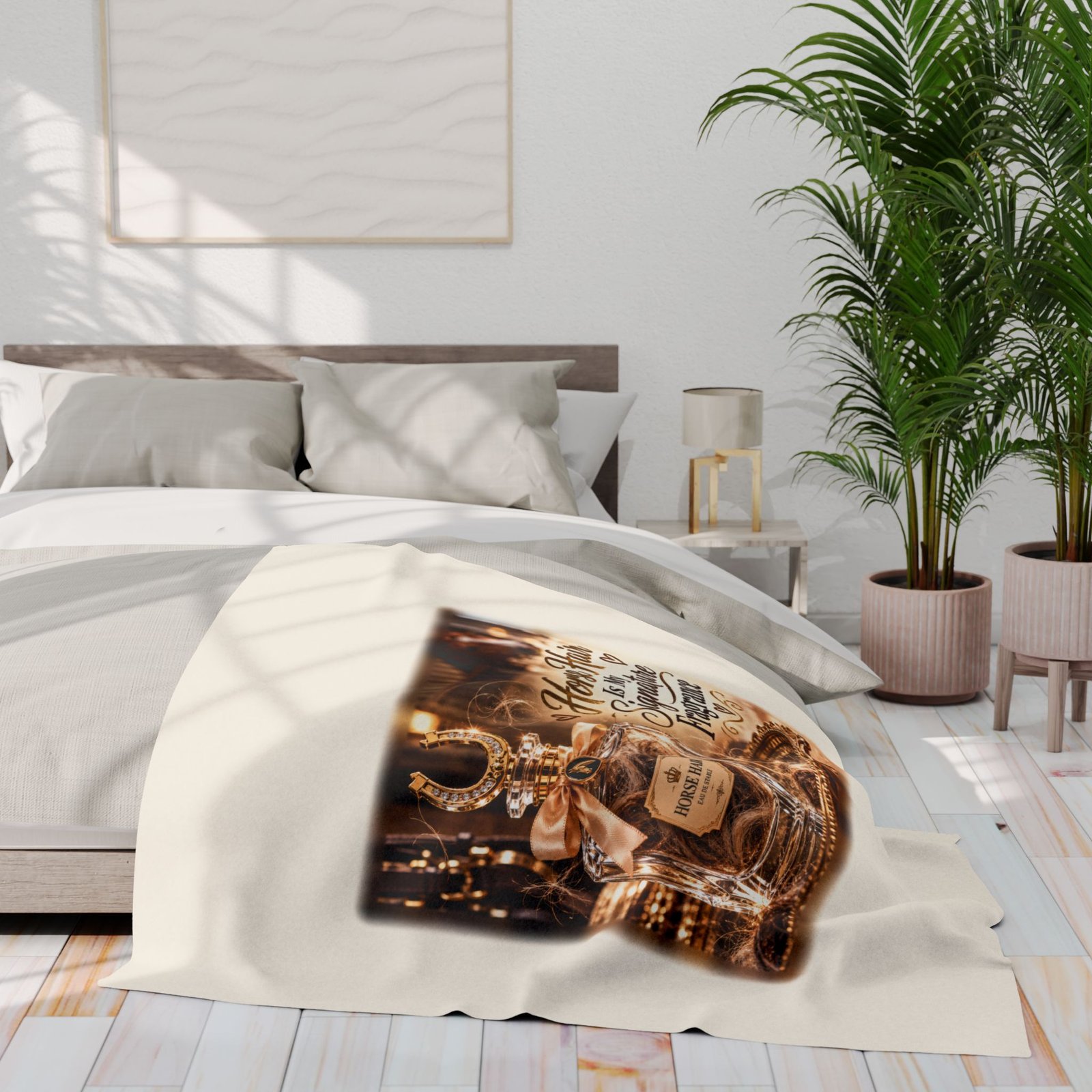 Horse Hair Is My Signature Fragrance Blanket, Horse Lover Gift, Fleece Throw Blanket, Equestrian Gift, Pony Mum Gift, Cosy Horse Throw - Image 11