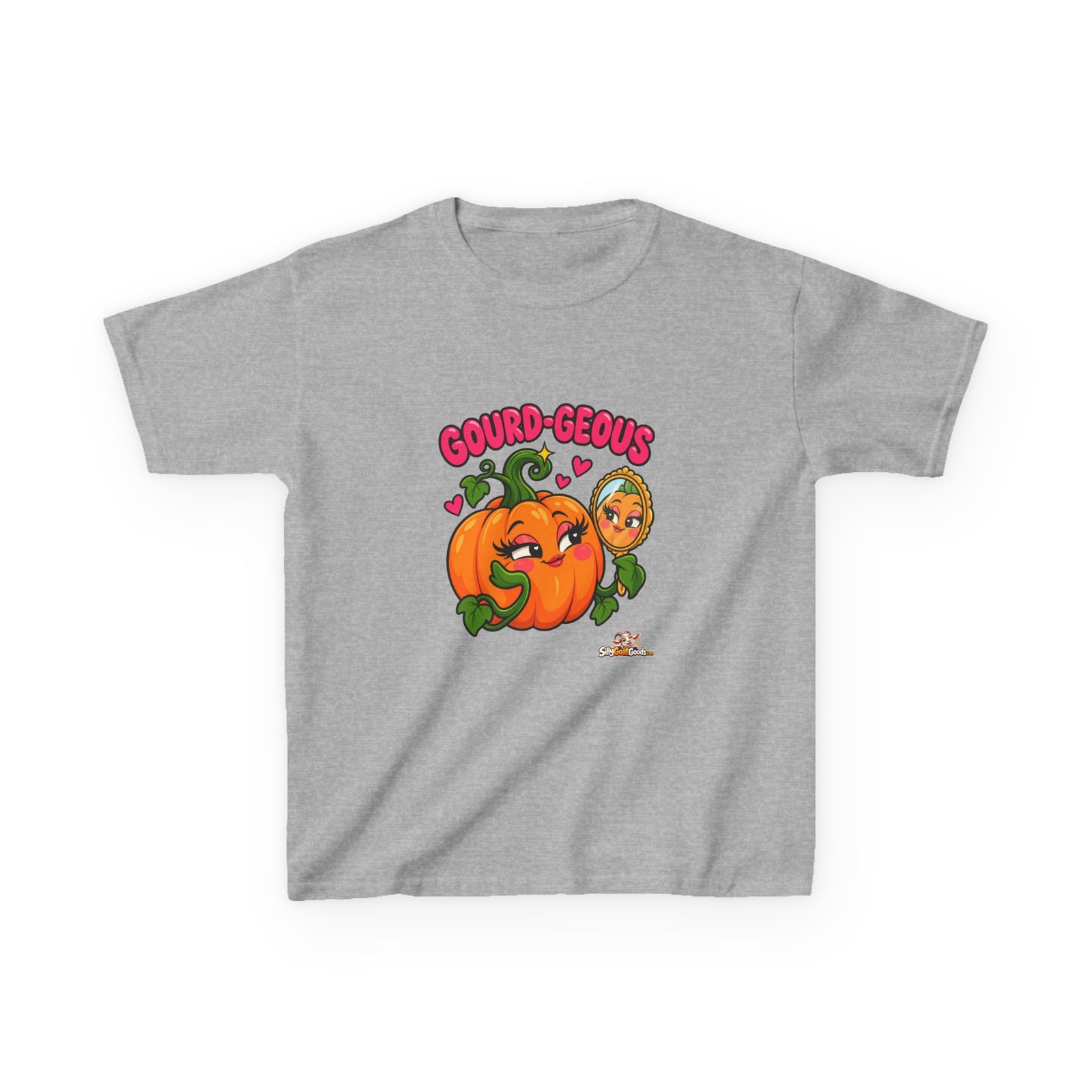 Gourd-geous Kids Halloween T-Shirt, Cute Pumpkin Kids Tee, Autumn Pumpkin Pun Top, Childrens Halloween Outfit - Image 2