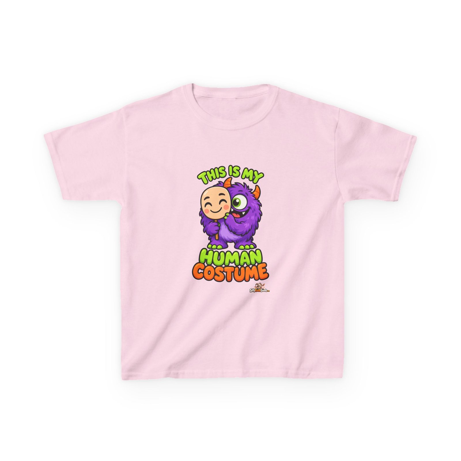 This Is My Human Costume Kids Halloween T-Shirt, Cute Monster Kids Tee, Easy Halloween Costume Top for Boys and Girls - Image 4