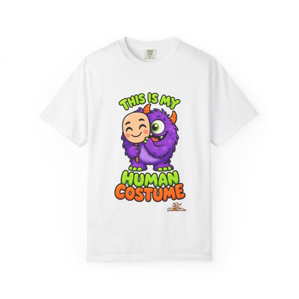 This Is My Human Costume Funny Halloween T-Shirt, Lazy Halloween Costume Tee, Cute Monster Shirt, Comfort Colors Gift