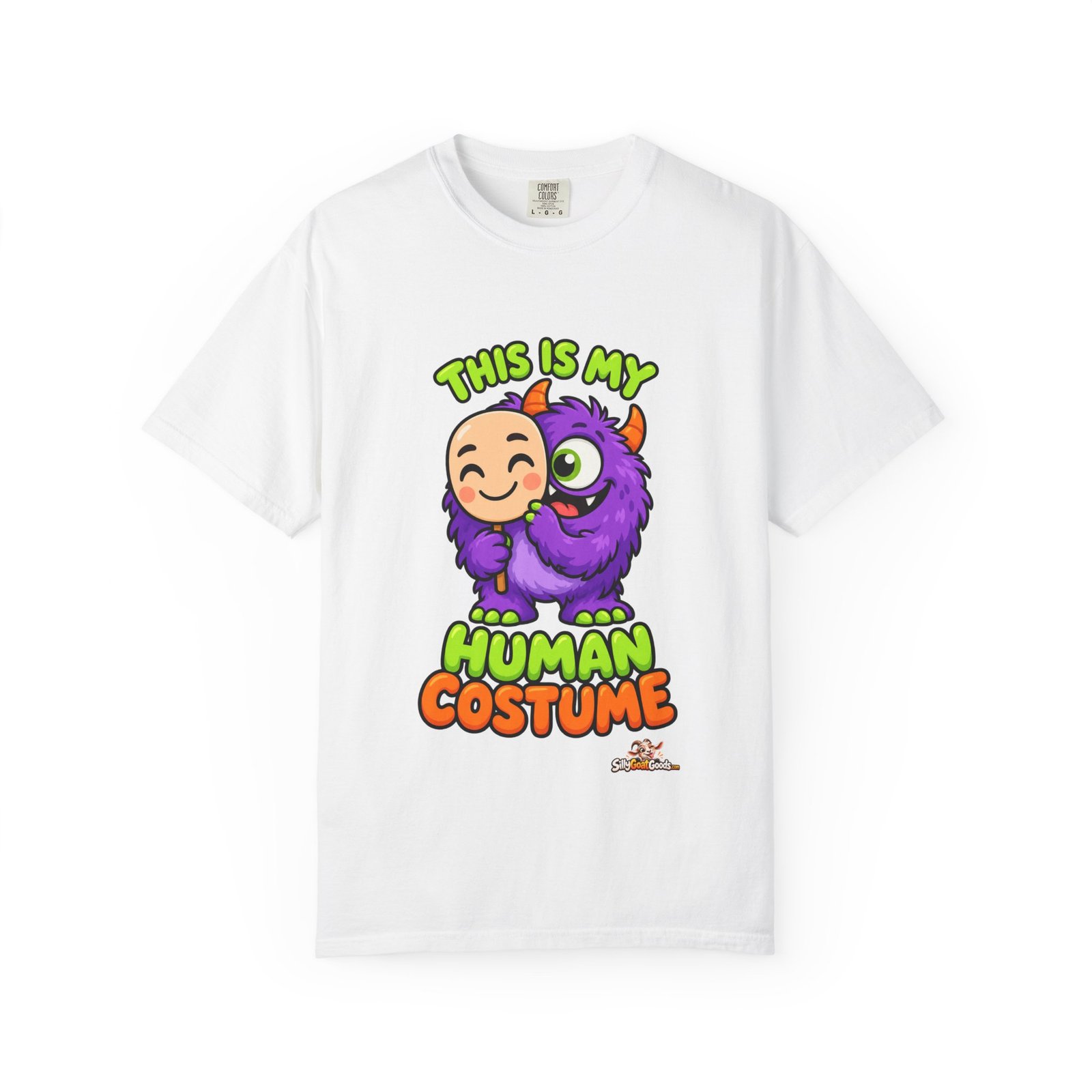 This Is My Human Costume Funny Halloween T-Shirt, Lazy Halloween Costume Tee, Cute Monster Shirt, Comfort Colors Gift