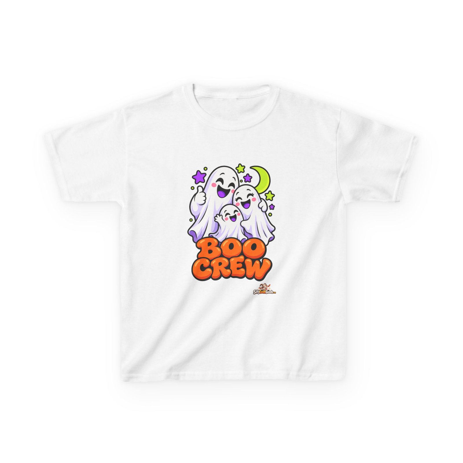 Boo Crew Kids Halloween T-Shirt, Cute Ghost Kids Tee, Family Matching Halloween Top, Childrens Trick or Treat Outfit