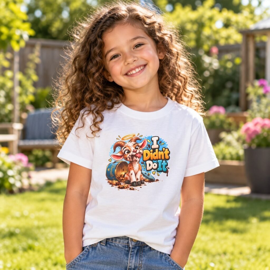 Child wearing the I Didn't Do It Kids T-Shirt