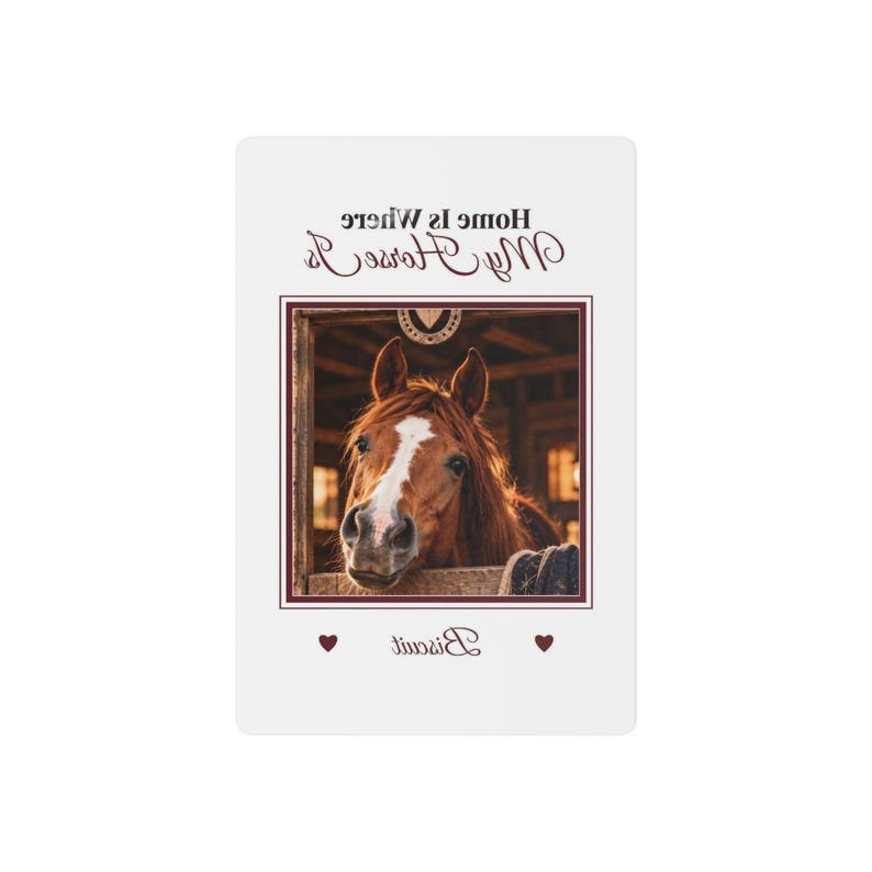 Personalised Horse Photo Temporary Tattoo – Home Is Where My Horse Is