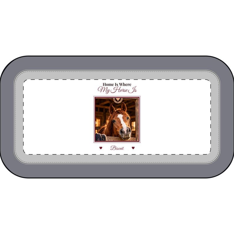 Personalised Horse Photo Pencil Case – Home Is Where My Horse Is