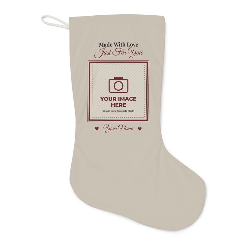 Personalised Photo Christmas Stocking – Your Image Here