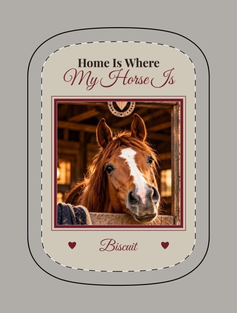 Personalised Horse Photo Magnetic Power Bank – Home Is Where My Horse Is