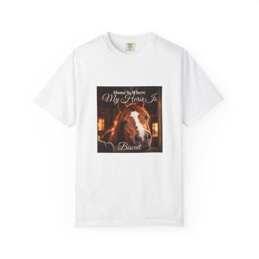 Personalised Horse Photo T-Shirt – Home Is Where My Horse Is