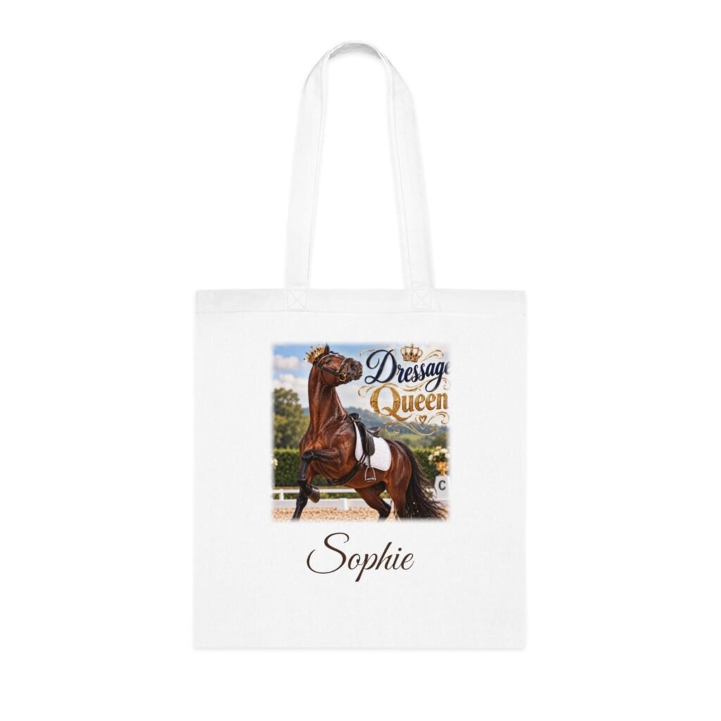 Personalised Dressage Queen Tote Bag – Custom Rider Name