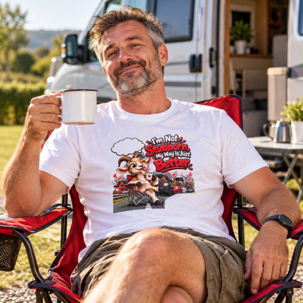 Man wearing the I'm Not Stubborn My Way Is Just Better T-Shirt