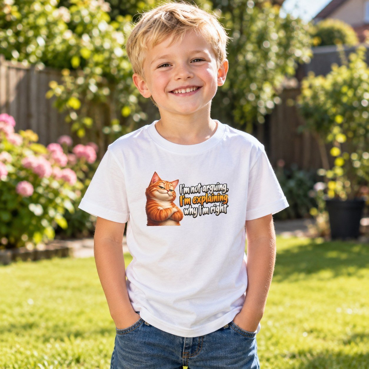 Child wearing the Kids I'm Not Arguing I'm Explaining Why I'm Right T-Shirt