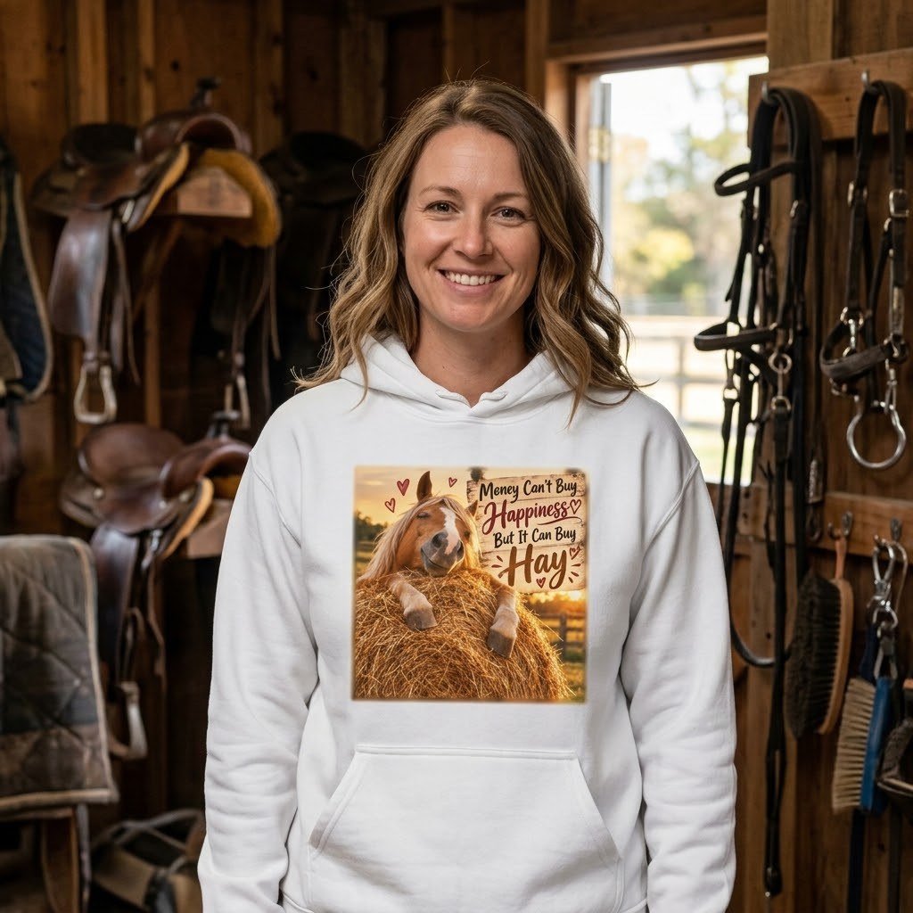 Money Can't Buy Happiness But It Can Buy Hay Hoodie