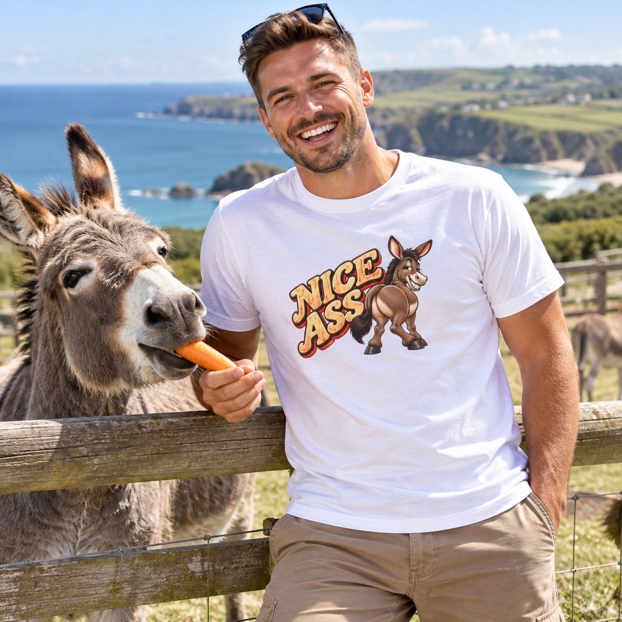 Man wearing the Nice Ass T-Shirt