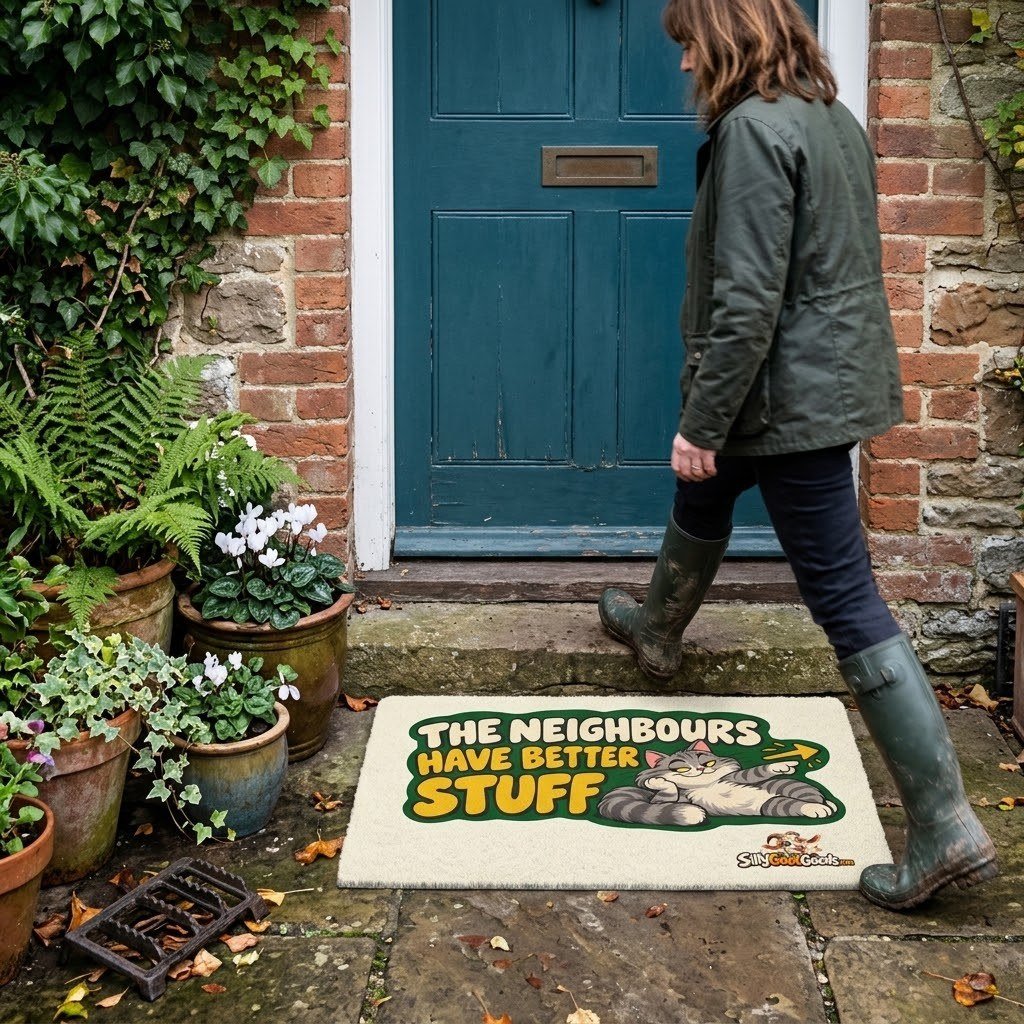 The Neighbours Have Better Stuff Funny Doormat